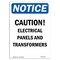 Signmission Safety Sign, OSHA Notice, 18" Height, Rigid Plastic, Caution Electrical Panels And Sign, Portrait OS-NS-P-1218-V-10476 - alternate 1